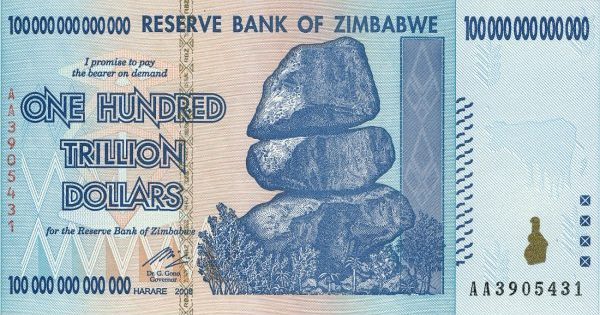 Hiperinfláció - Zimbabwe 2007. március - 2008. november közepe